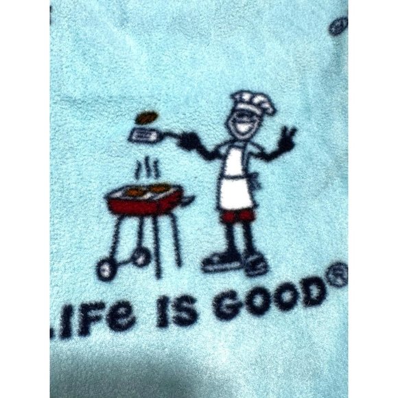 Life Is Good Mens Fleece Pajama Pants Blue Size Medium - Picture 7 of 7